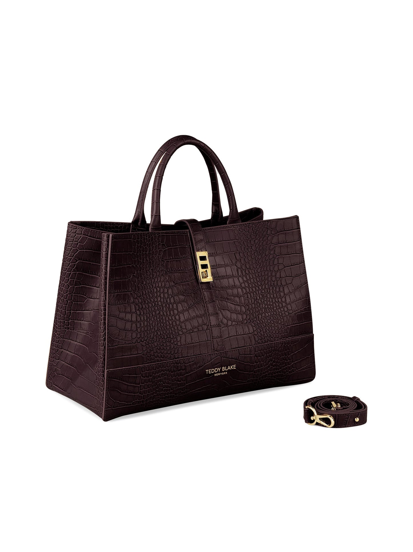 Lola Croco 15" - Mahogany Brown