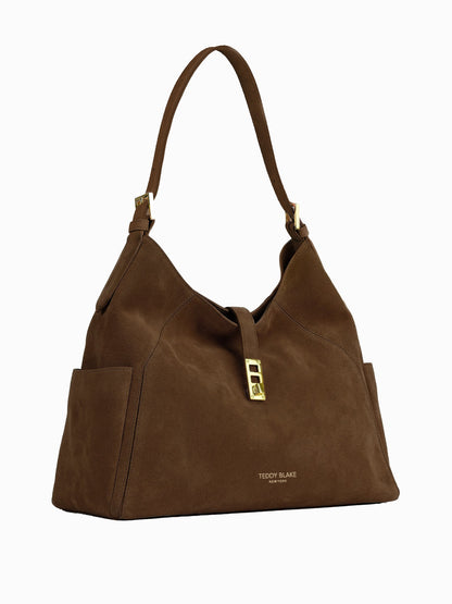 Amelia Suede 15" - Dark Brown
