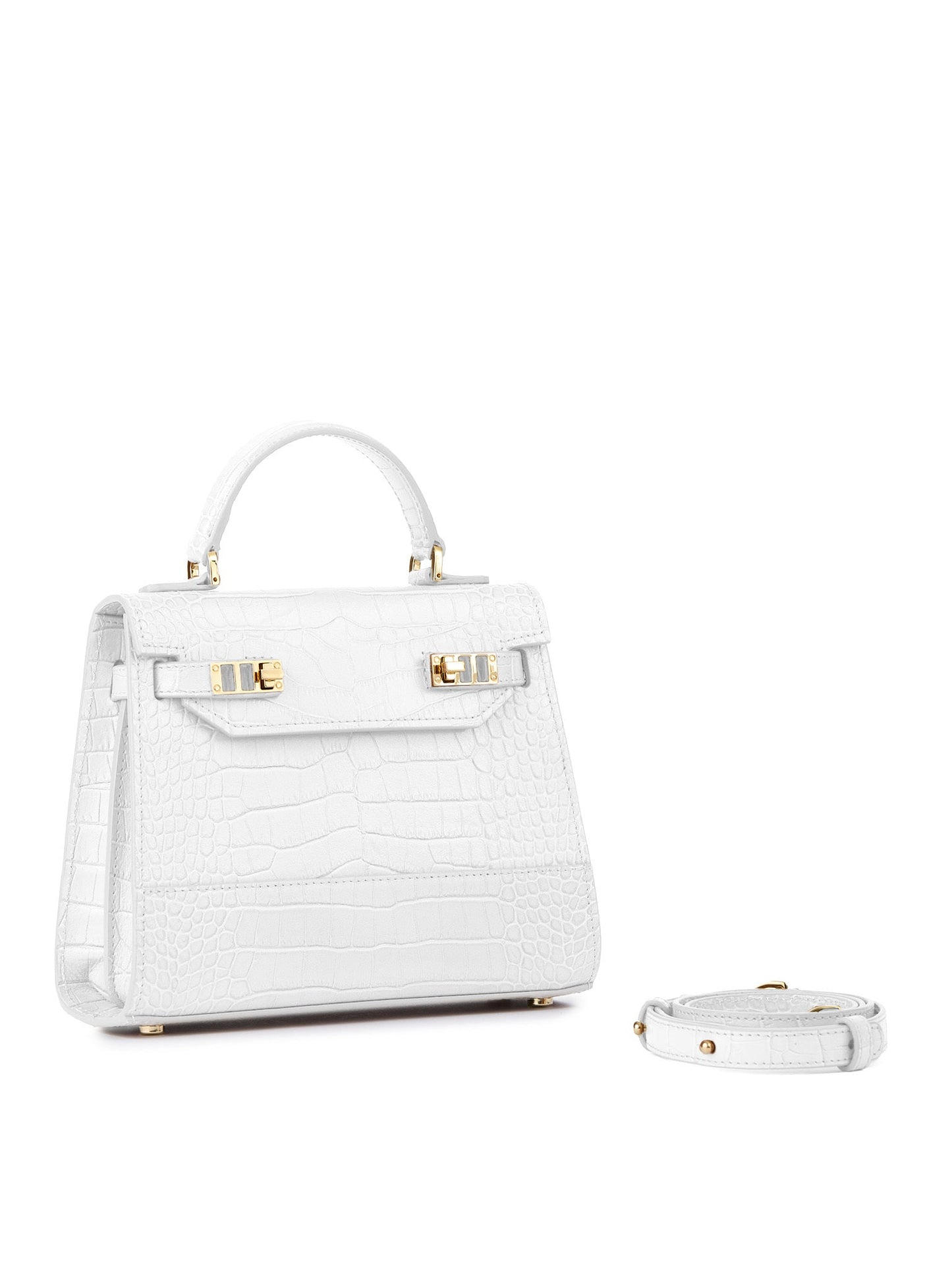 Kim Croco 9" - White