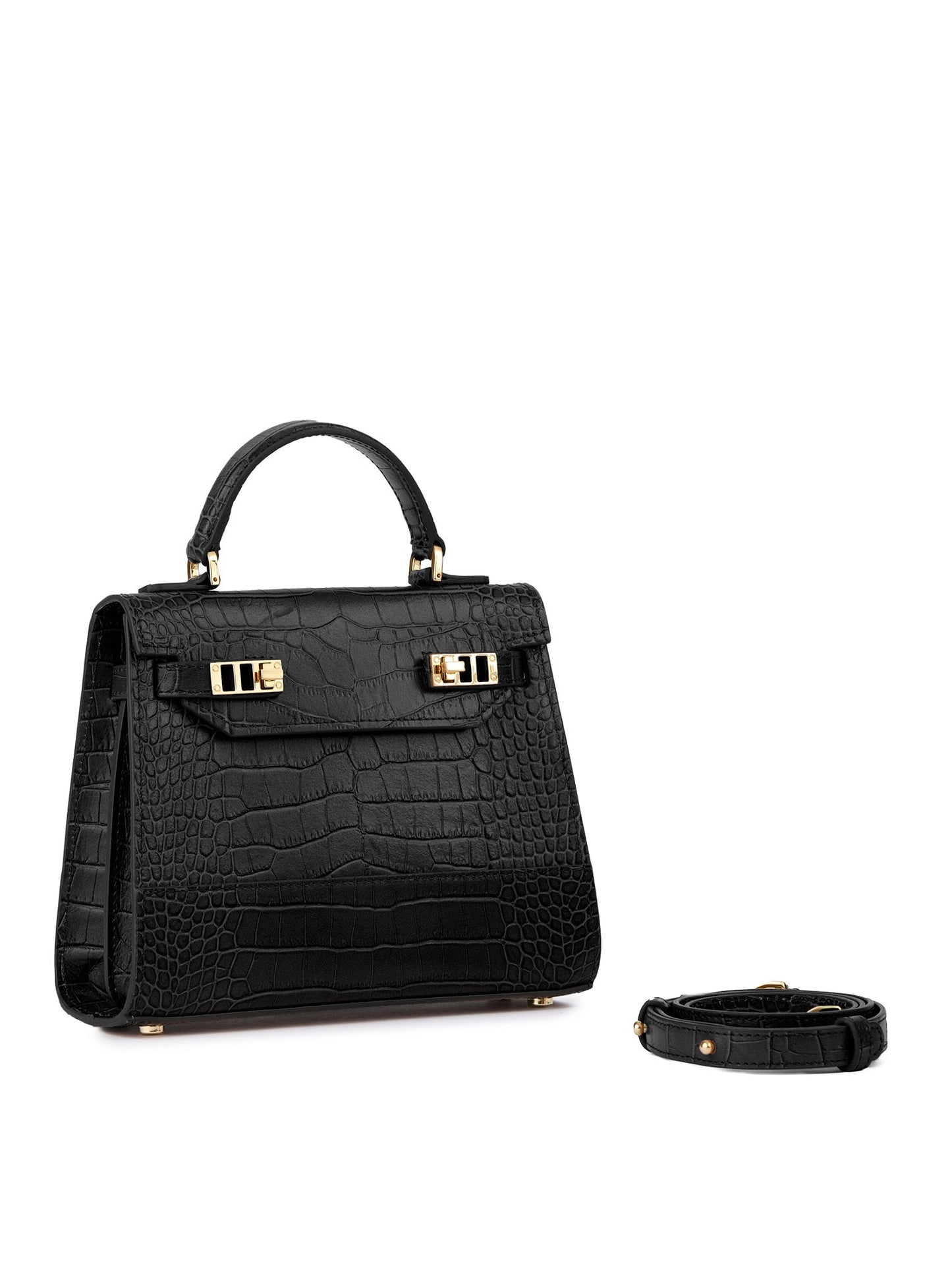 Kim Croco 9" - Black