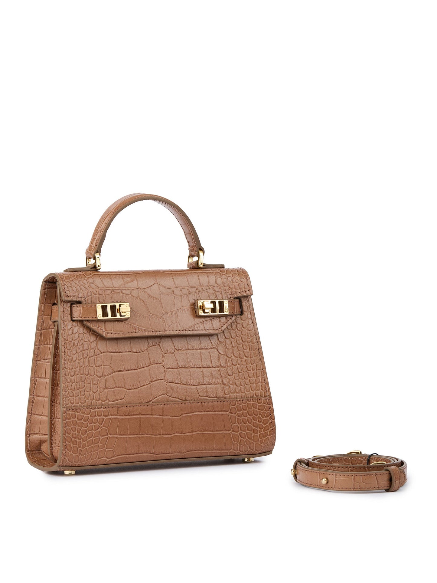 Kim Croco 9" - Dark Blush