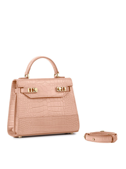 Kim Croco 9" - Nude Pink