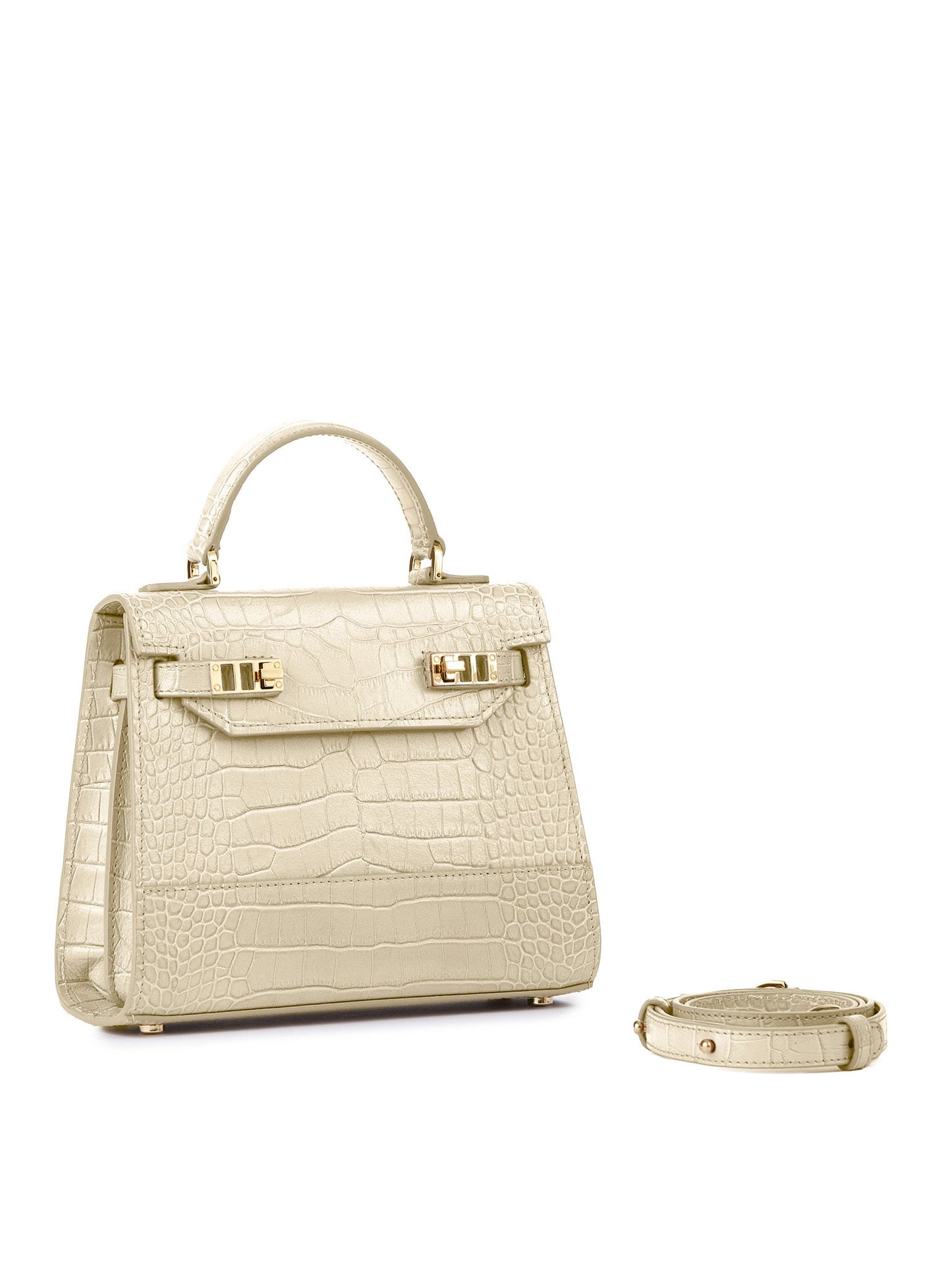 Kim Croco 9" - Cream