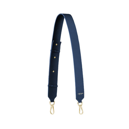Stampato Leather Wide Strap - Blue Jeans