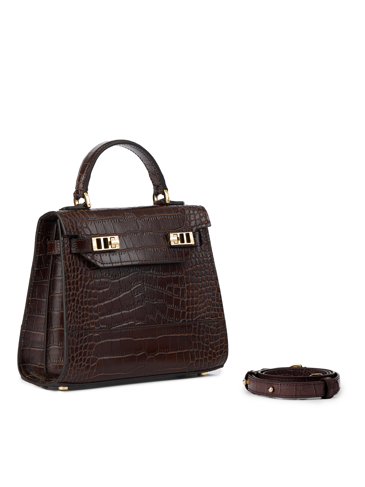 Kim Croco 9" - Dark Brown