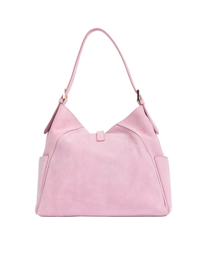 Amelia Suede 15" - Nude Pink