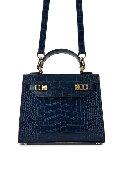 Kim Croco 9" - Blue Jeans