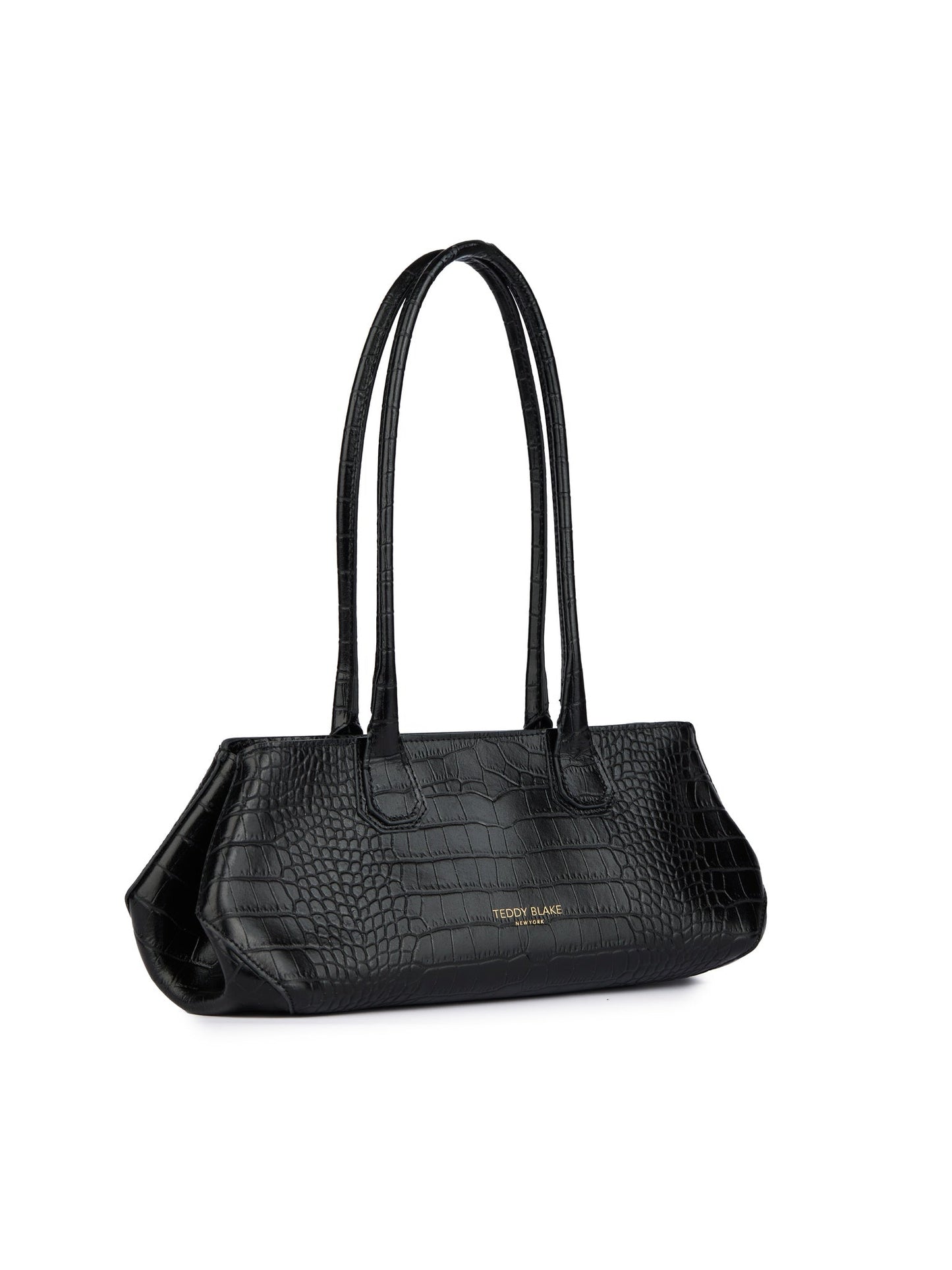 Vera Croco Elongated - Black
