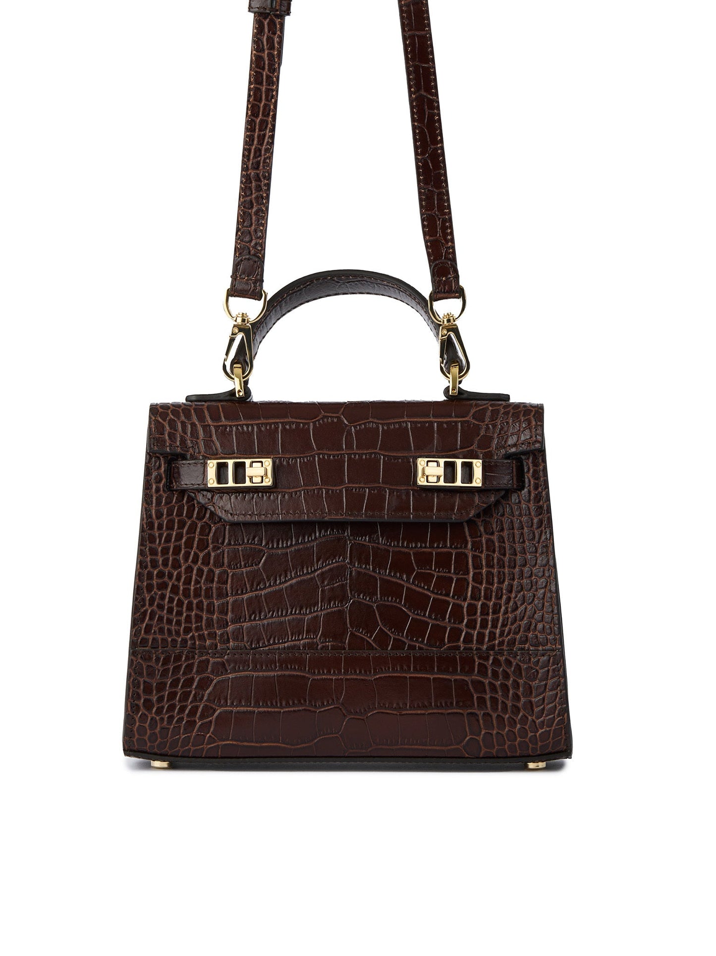 Kim Croco 9" - Dark Brown