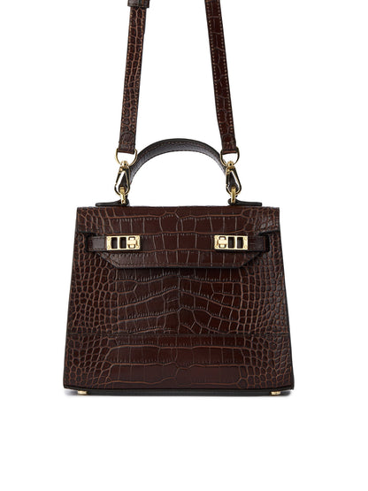 Kim Croco 9" - Dark Brown