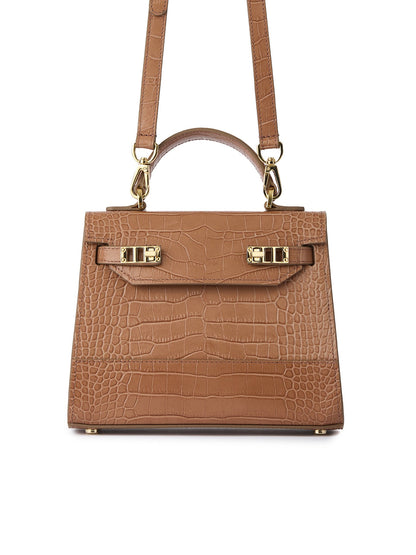 Kim Croco 9" - Dark Blush