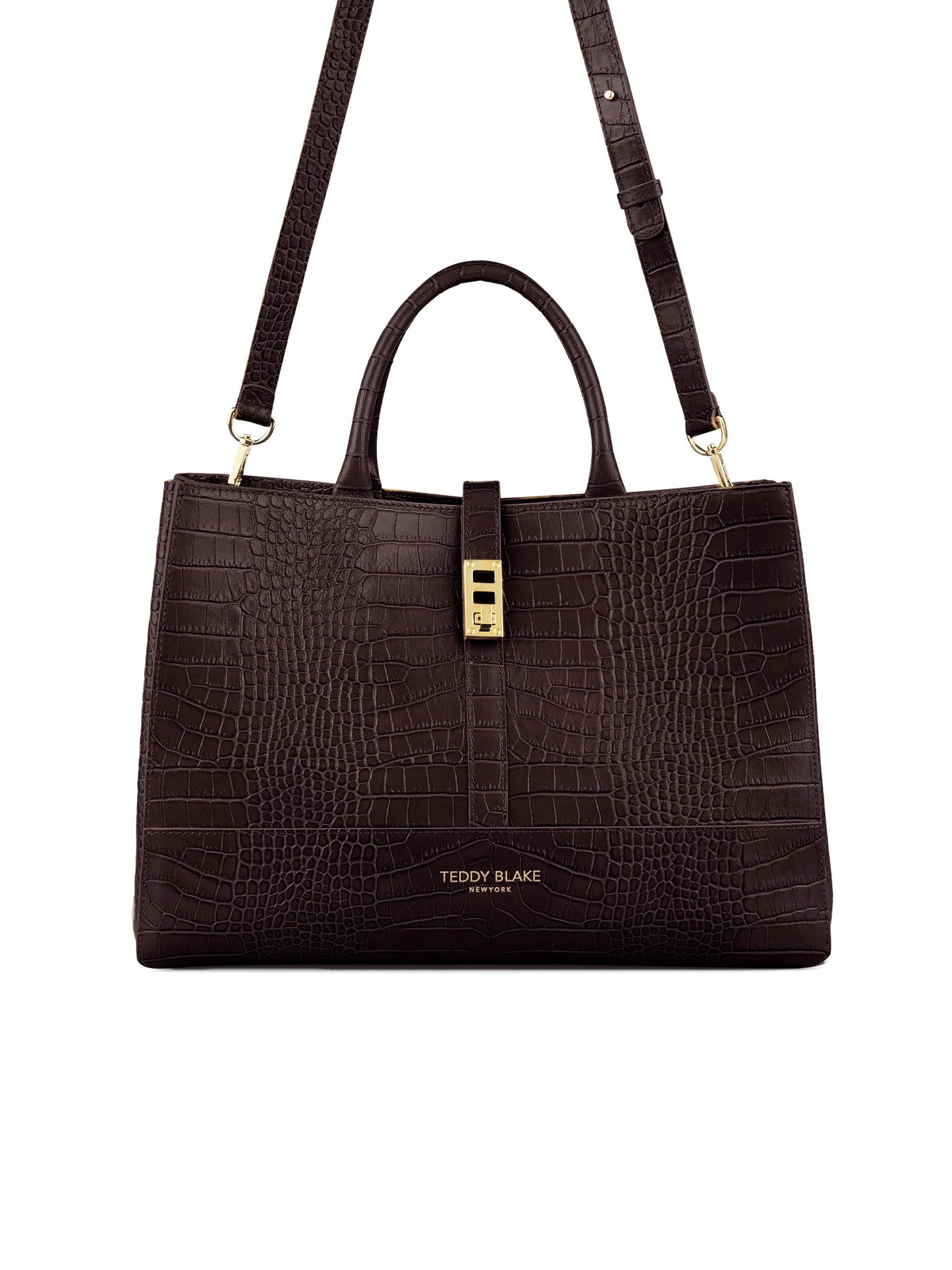 Lola Croco 15" - Mahogany Brown