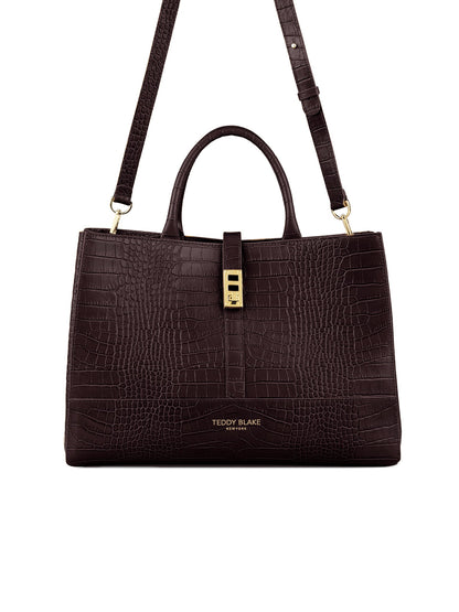 Lola Croco 15" - Mahogany Brown