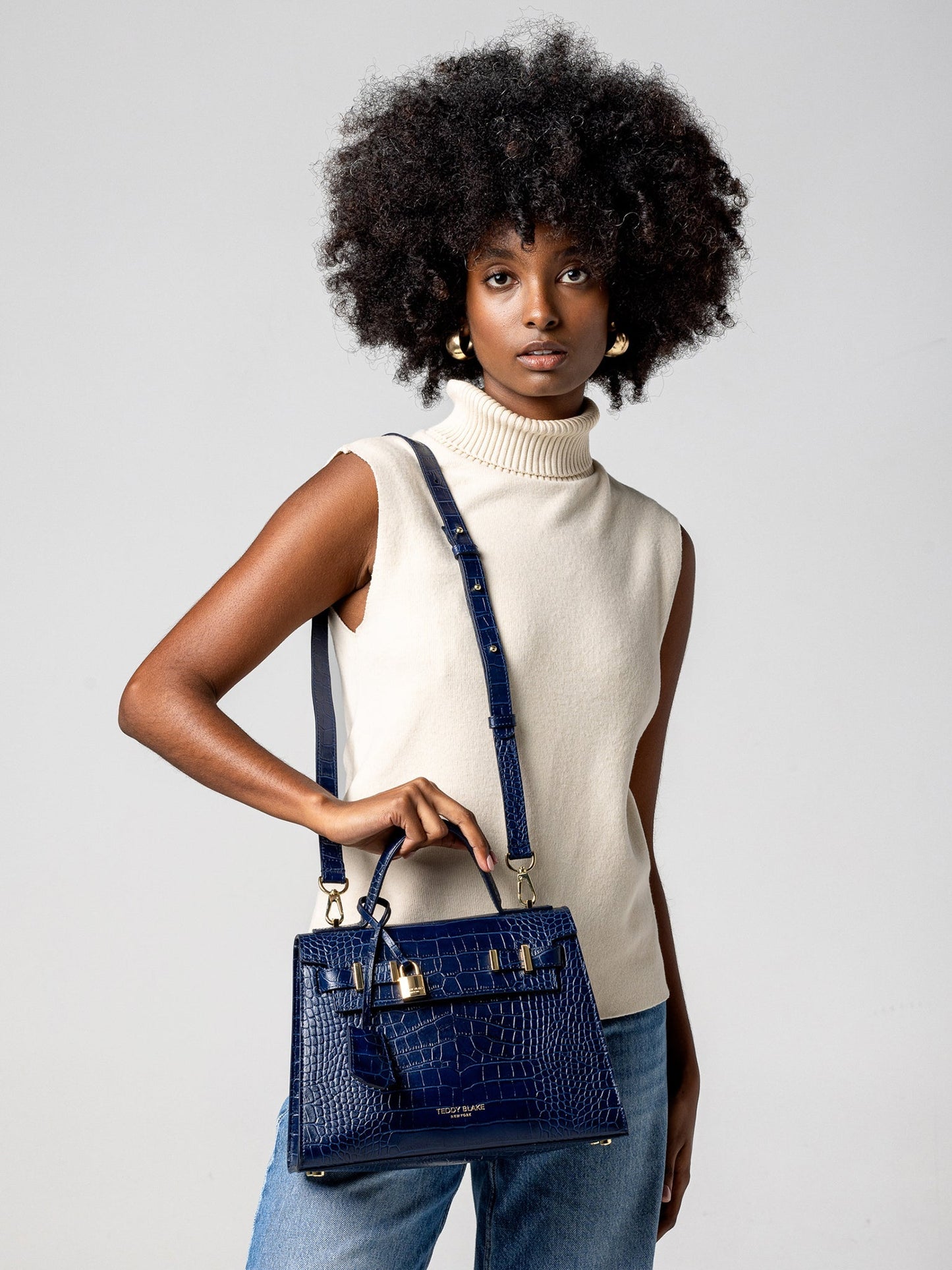 Ava Croco  11" - Blue Jeans