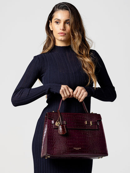 Ava Croco  14" - Mahogany Brown