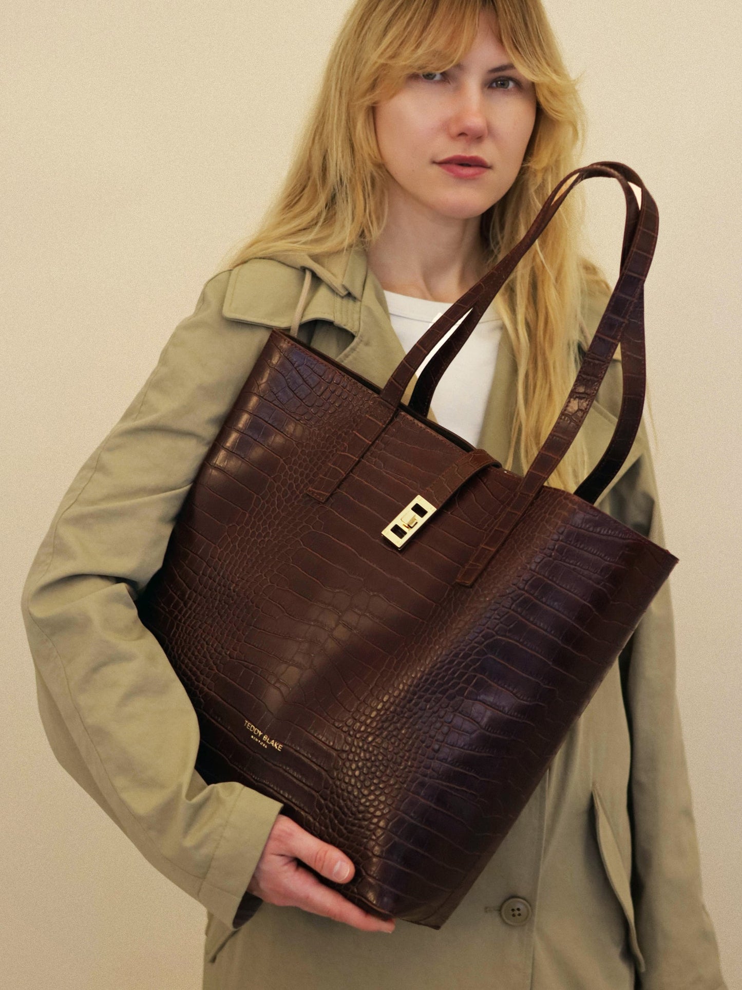 Nina Croco 12" - Dark Brown