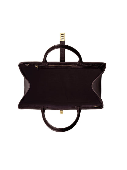 Lola Croco 15" - Mahogany Brown