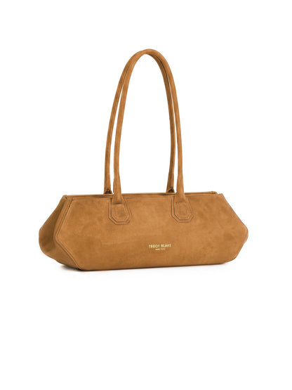 Vera Suede Elongated - Camel Brown