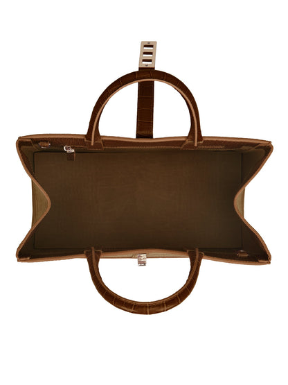 Lola Croco 12" - Camel Brown
