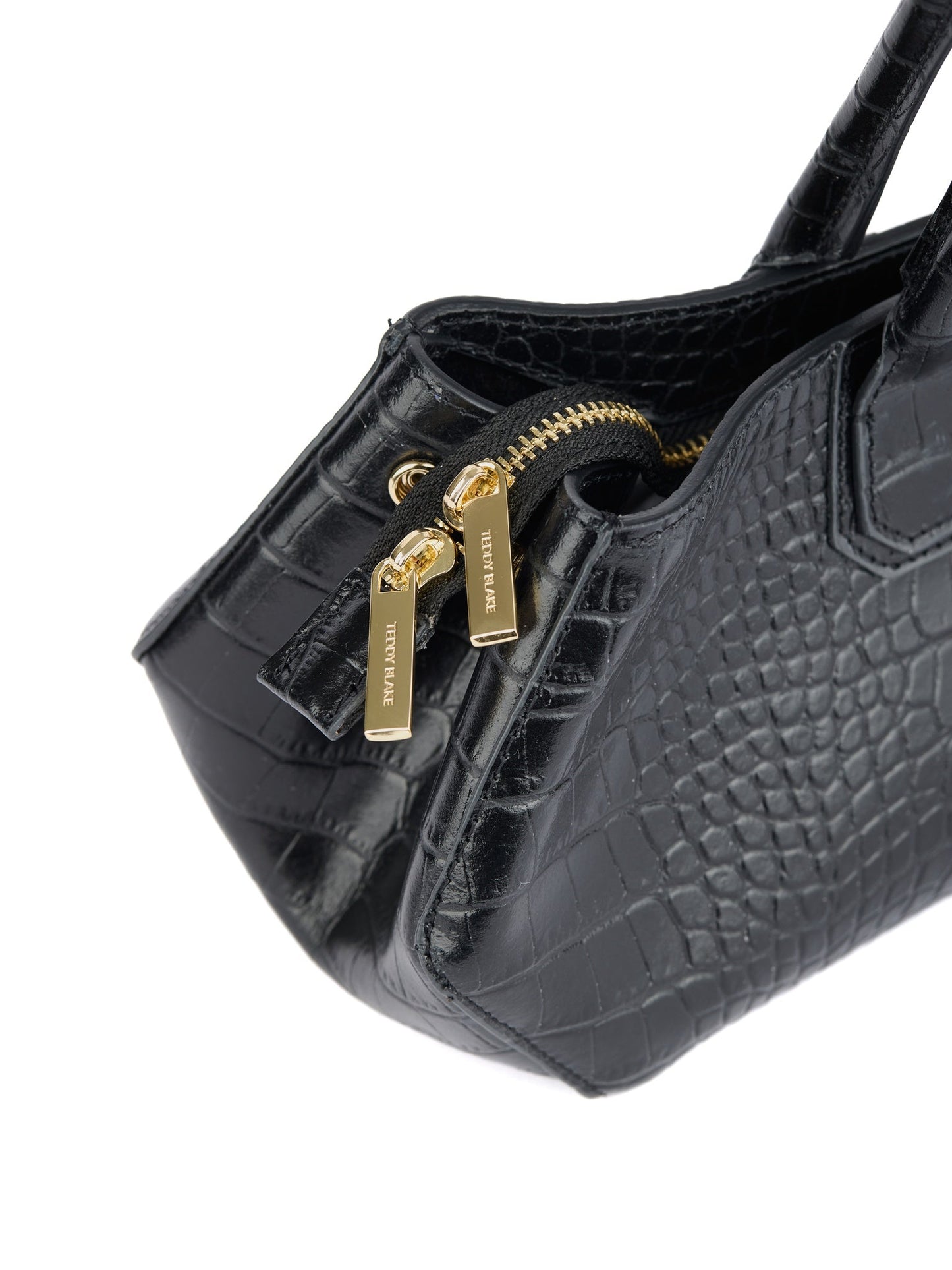 Vera Croco Elongated - Black