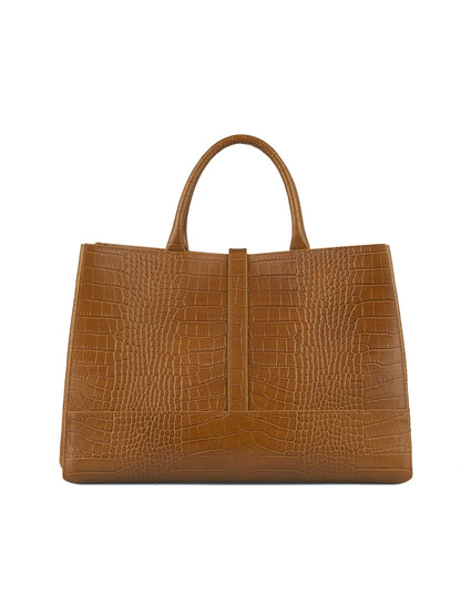Lola Croco 15" - Camel Brown