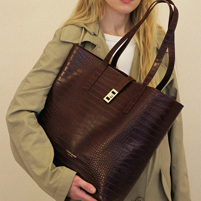 Nina Croco 12" - Dark Brown