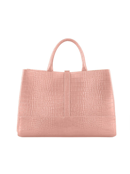 Lola Croco 15" - Nude Pink
