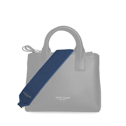 Stampato Leather Wide Strap - Blue Jeans