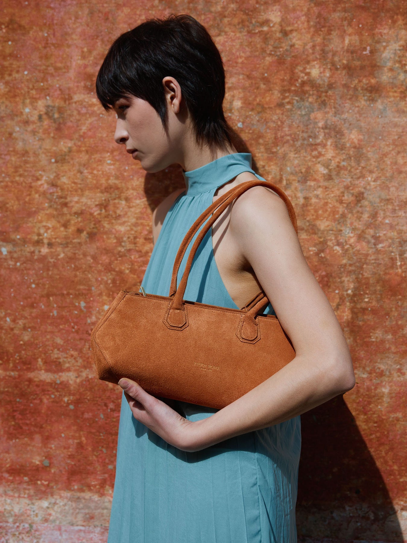 Vera Suede Elongated - Camel Brown