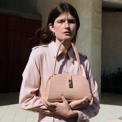 Dana Croco 11" - Nude Pink