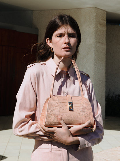 Dana Croco 11" - Nude Pink