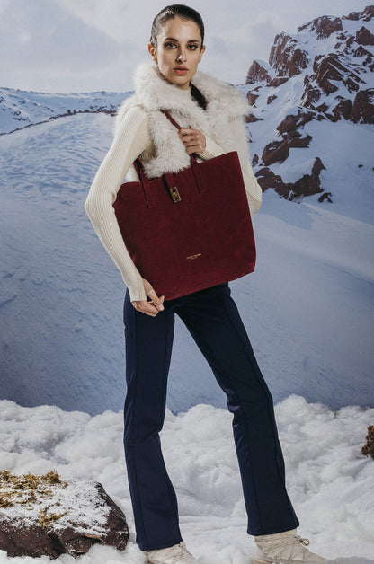 Nina Suede 12" - Dark Red