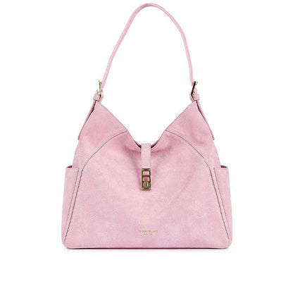 Amelia Suede 15" - Nude Pink