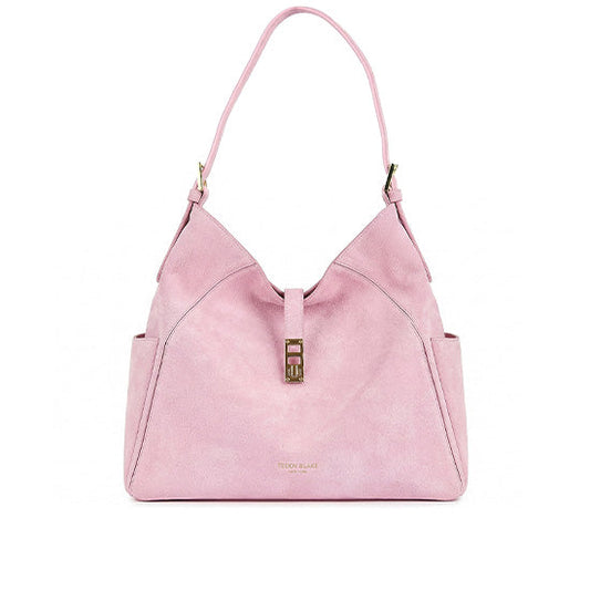 Amelia Suede 15" - Nude Pink