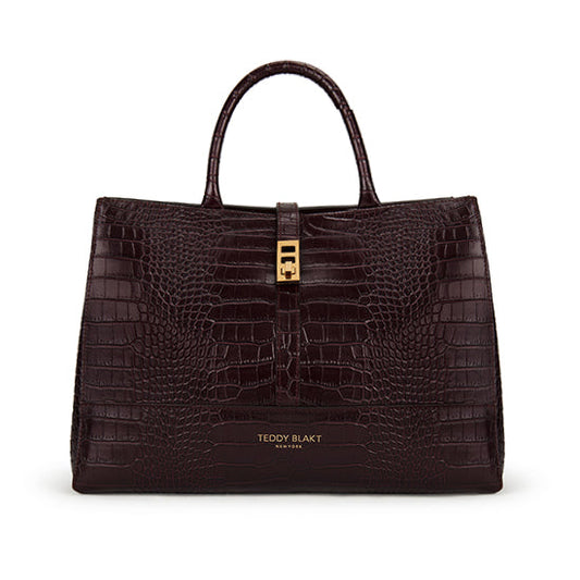 Lola Croco 15" - Mahogany Brown