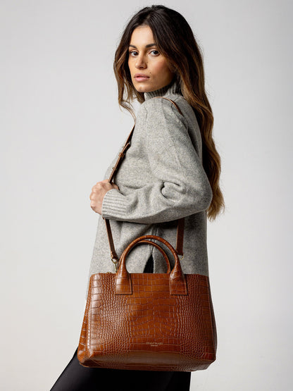 Bella Croco 12" - Camel Brown