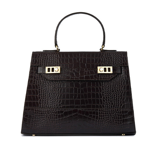 Kim Croco 14" - Mahogany Brown