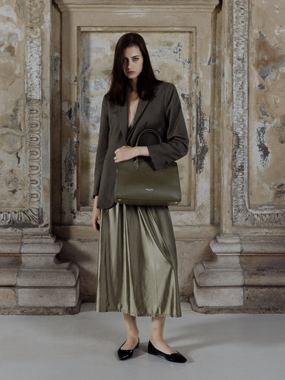 Claire Stampato 14" - Olive
