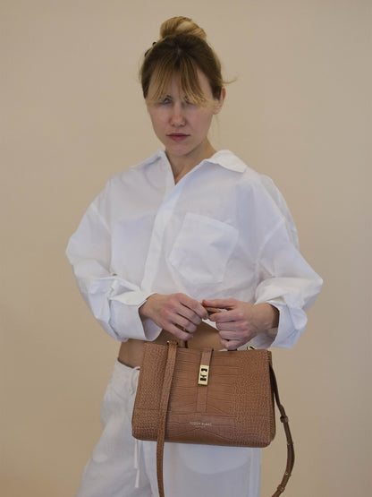 Lola Croco 10" - Dark Blush