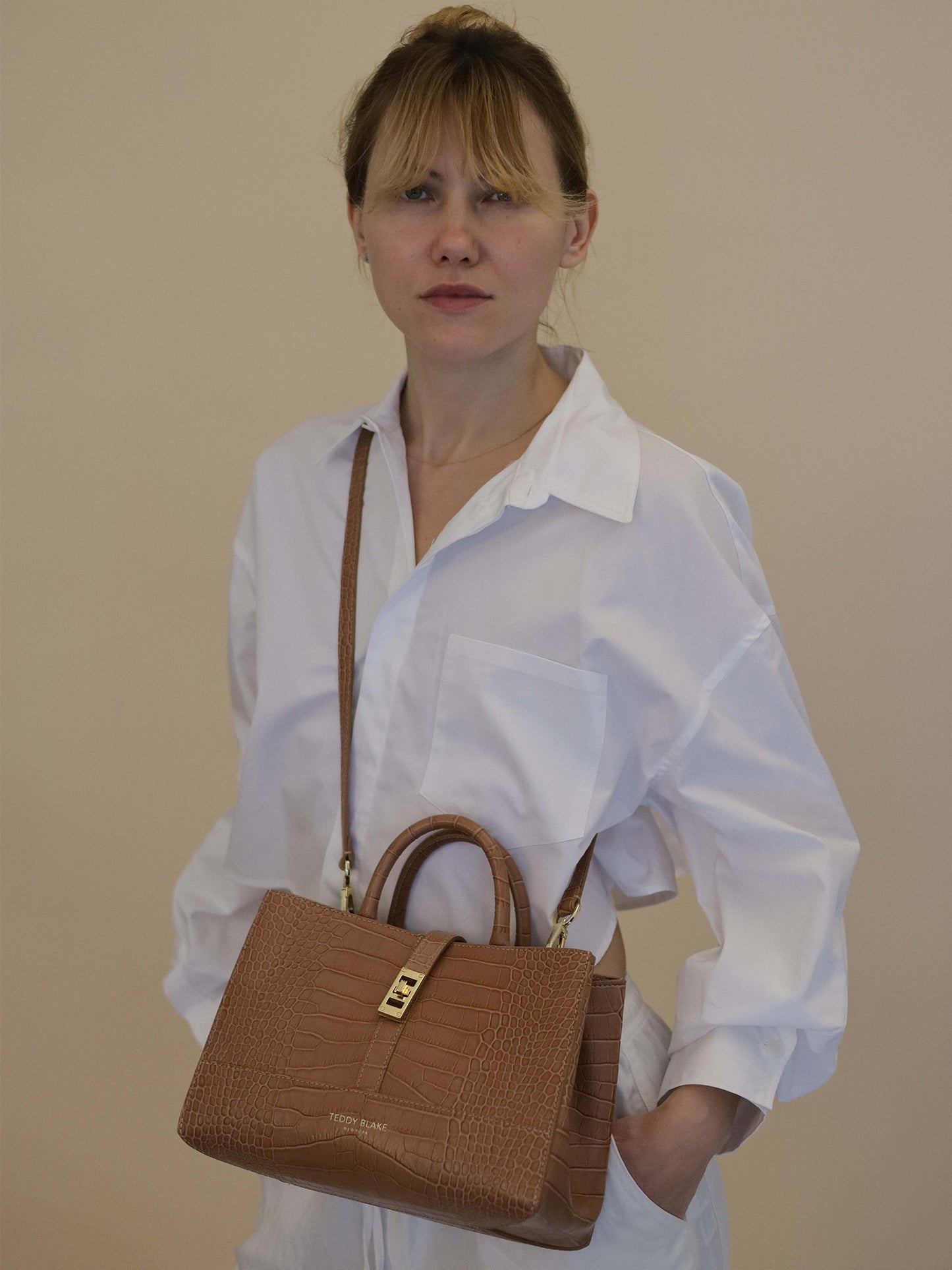 Lola Croco 10" - Dark Blush