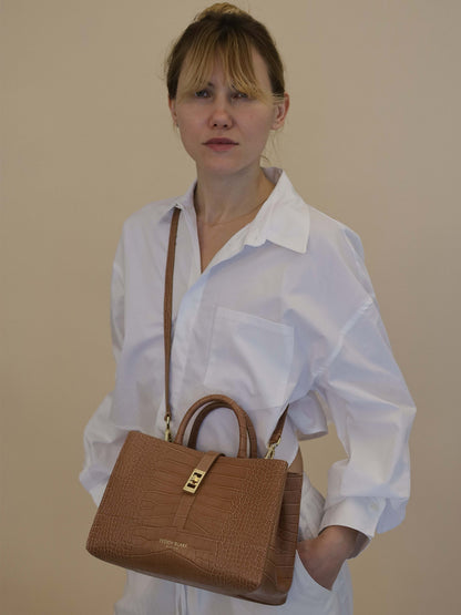 Lola Croco 10" - Dark Blush