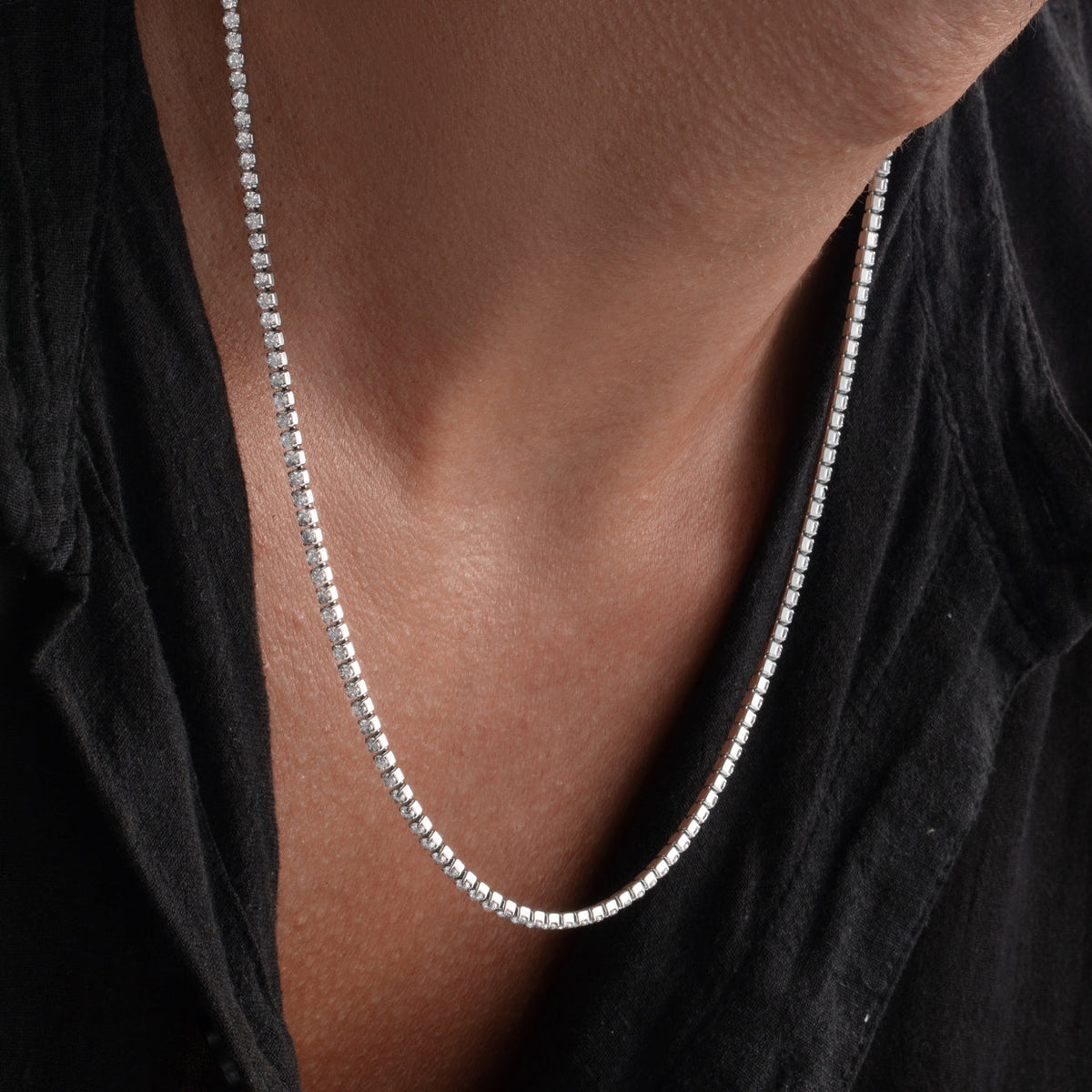 Minimal Tennis Necklace