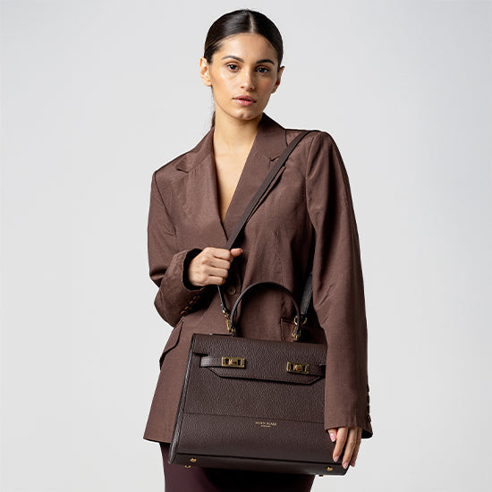 Kim Stampato 14" - Dark Brown