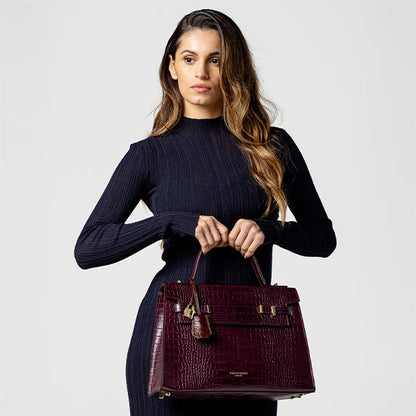 Ava Croco  14" - Mahogany Brown