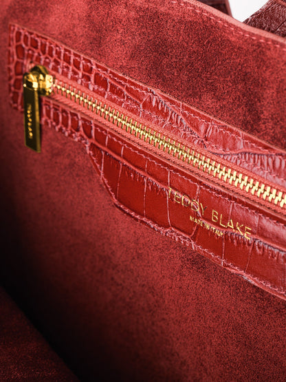 Nina Croco 12" - Dark Red