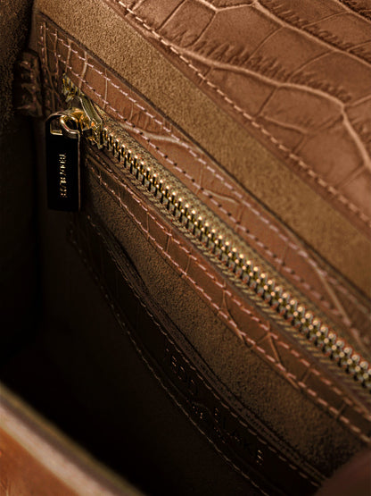 Ava Croco  9" - Camel Brown