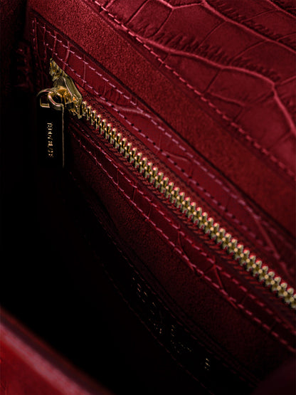 Ava Croco  9" - Dark Red