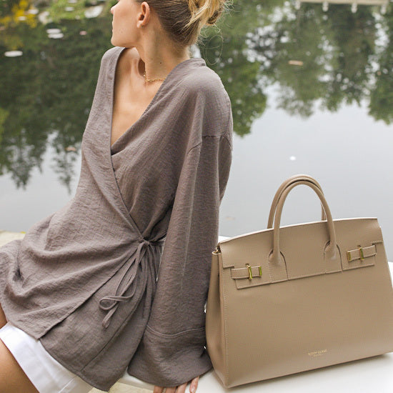 Gigi Palmellato  15" - Light Beige