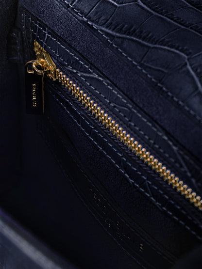 Ava Croco  9" - Blue Jeans