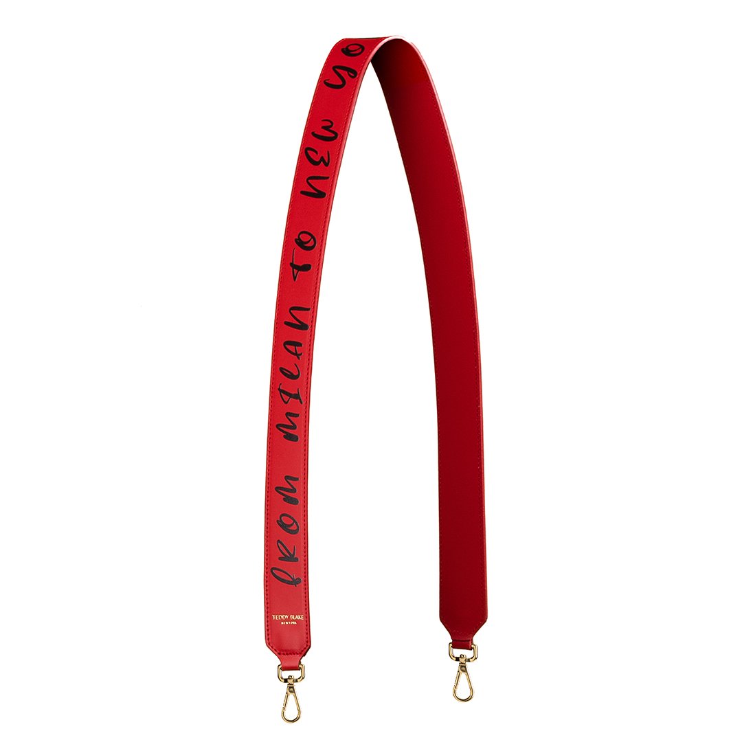 Mitony Leather Strap  - Red&Black